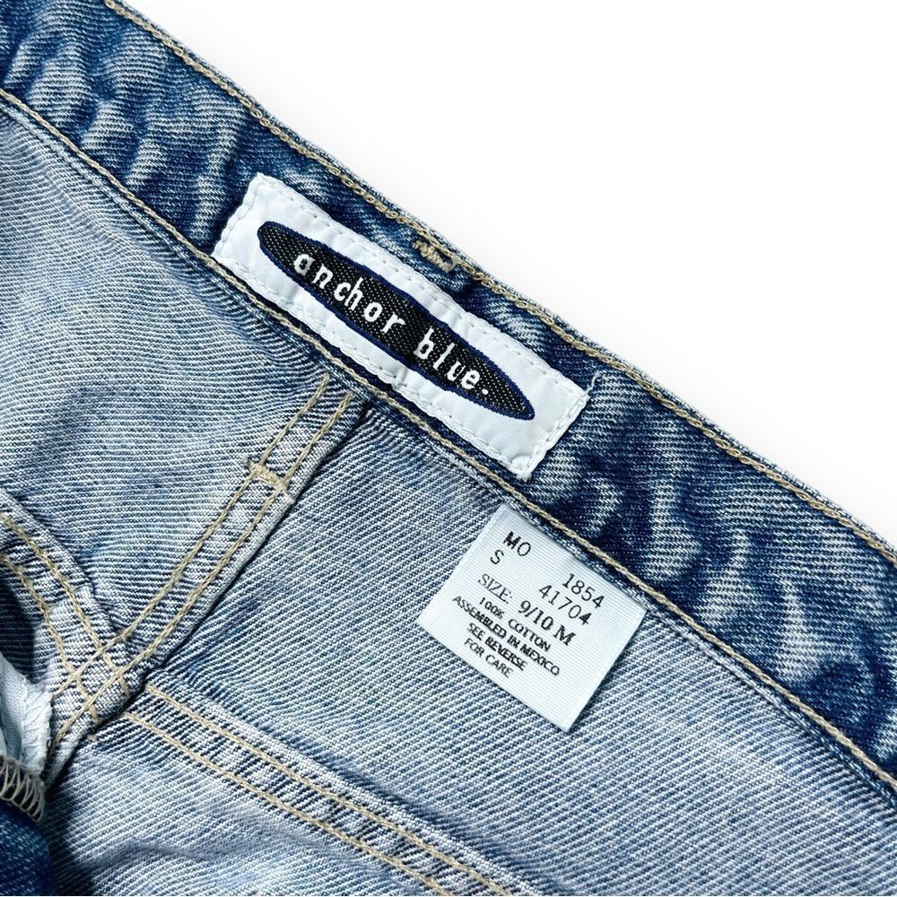 Vtg 90s Anchor Blue Jeans, Baggy Skate Grunge Loose Straight, Women 30 x 29 - Picture 4 of 6